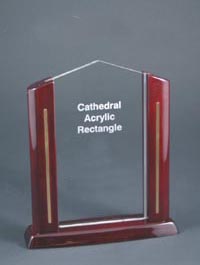 Rectangle Cathedral Acrylic (8 1/2")